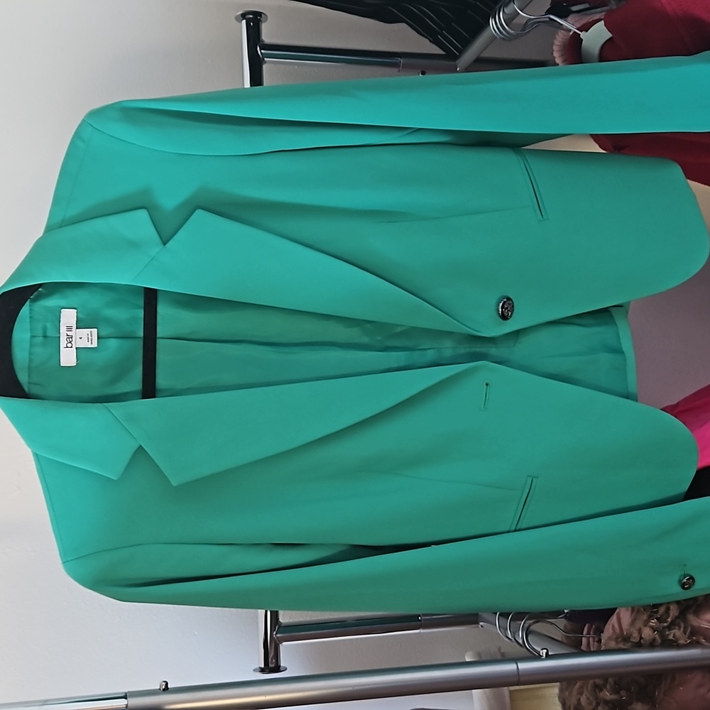 bar III Green Blazer